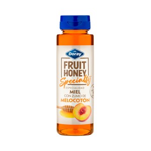 Imagen de DORAY Fruit Honey Specialty Miel con zumo de melocoton 350 g.
