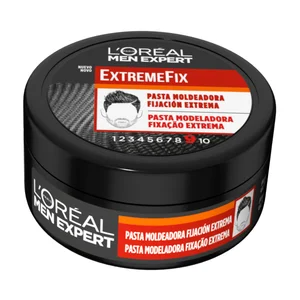 L'ORÉAL Pasta moldeadora fijación extrema (hasta 48 horas), enriquecida con carbón negro L´ORÉAL Men expert extremefix 75 ml.