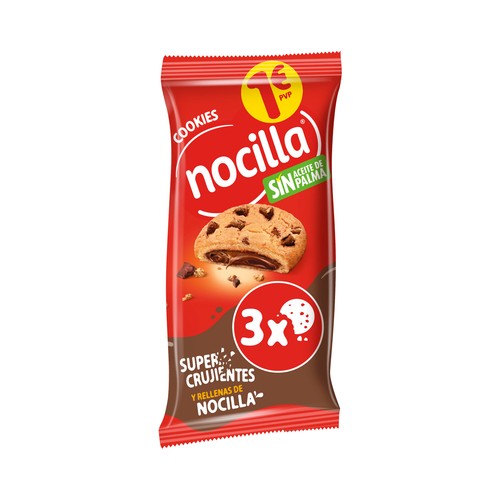 NOCILLA Galleta cookie negra 3 und 60 g.