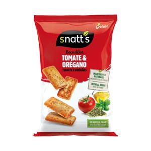 SNATT´S Bocaditos Snaks de tomate y orégano, 110 g.
