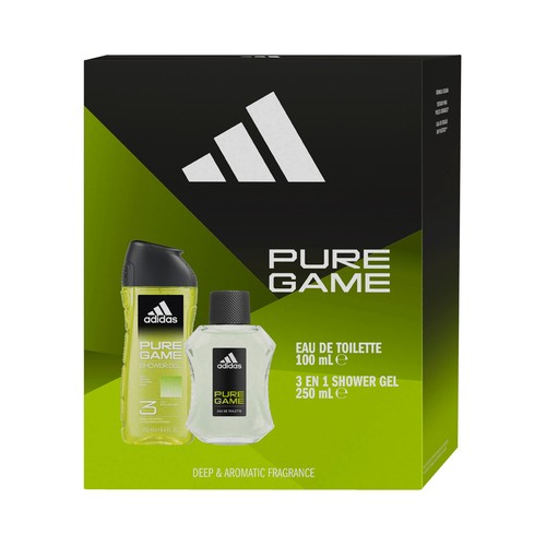 ADIDAS Pure game Estuche regalo para hombre con colonia (100 ml) y gel de ducha (250 ml)