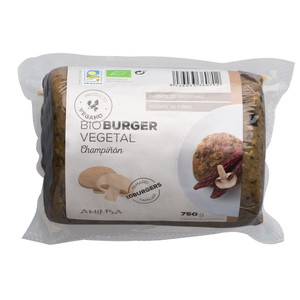 AHIMSA Burguer vegetal de tofu y champiñón ecológicos 750 g.