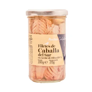 AUCHAN COLLECTION Filetes de caballa del Sur en aceite de oliva 175 g. Producto alcampo