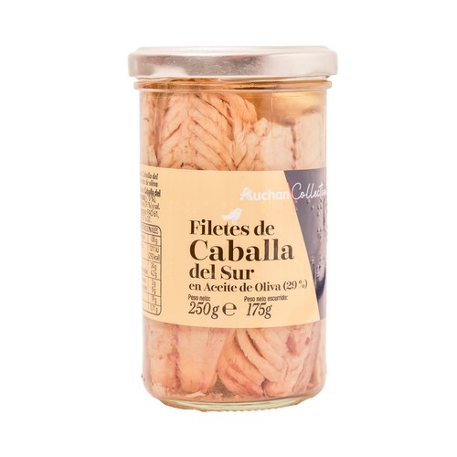 PRODUCTO ALCAMPO Collection Filetes de caballa del Sur en aceite de oliva 175 g.