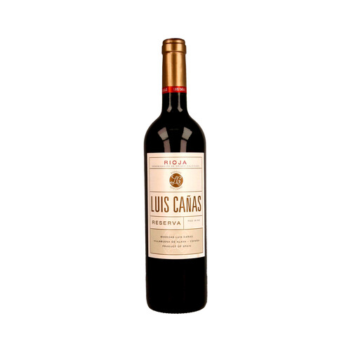 LUIS CAÑAS  Vino tinto reserva con D.O. Rioja LUIS CAÑAS botella de 75 cl.