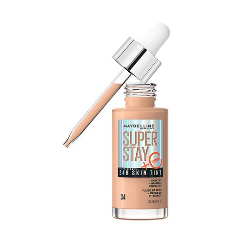 MAYBELLINE Super stay skin tint tono 34 Base de maquillaje ligera de larga duración.