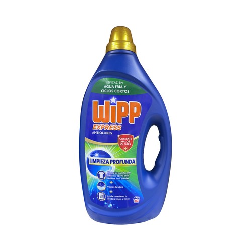 WIPP EXPRESS Detergente en gel antiolores 40 DS.