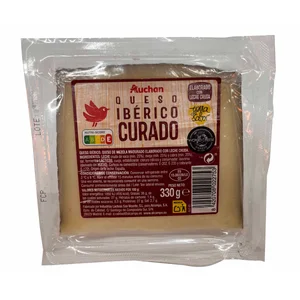 AUCHAN Queso mezcla curado 330 g. Producto Alcampo
