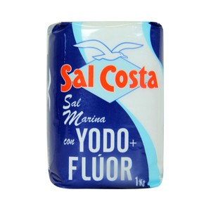 Sal yodada con flúor 1 kg.