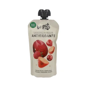 BE PLUS Preparado de frutas : frutos rojos remolacha, plàtano, zanahoria y quinoa ecológico 150 g.