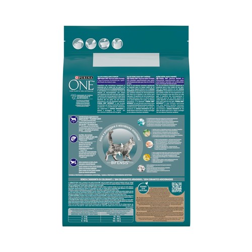 PURINA ONE Comida para gatos esterilizados, anti bolas de pelo PURINA ONE 2,8 kg.