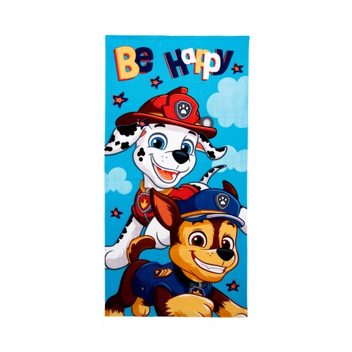 Toalla de playa infantil 70x140cm 240grs microfibra. PAW PATROL