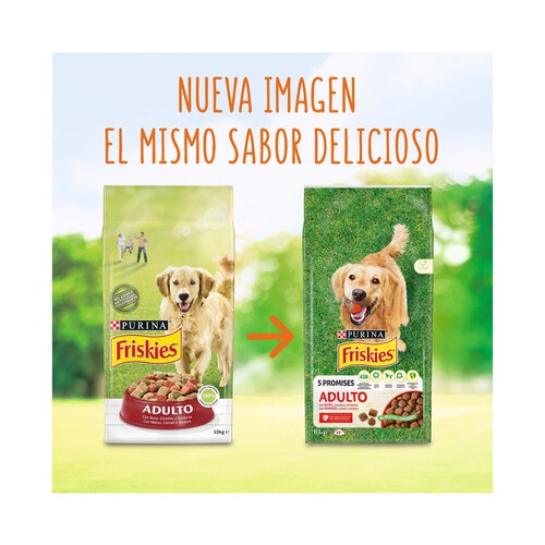 FRISKIES Comida para perros adultos a base de carne FRISKIES 3 kg.