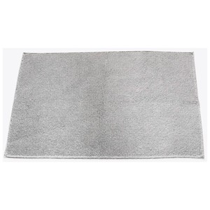 Imagen de Alfombra de baño con reverso látex, color gris, 40x60cm, AUCHAN.