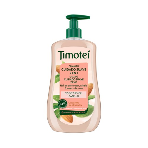TIMOTEI Cuidado suave Champú 2 en 1 para todo tipo de cabellos 600 ml.