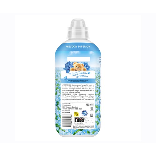 MIMOSÍN Azul vital Suavizante concentrado con potenciadores de la fragancia, 56 lavados.