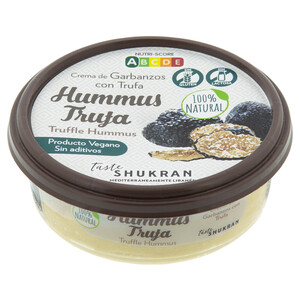 Imagen de SHUKRAN Hummus de trufa (Crema de garbanzos con trufa) 100% natural SHUKRAN 150 g.