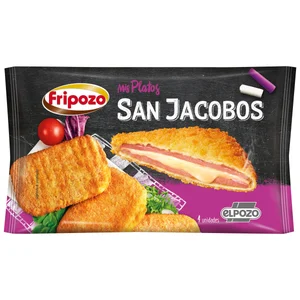 FRIPOZO San Jacobos (York con queso empanados) prefritos y congelados Mis platos 4 x 80 g.