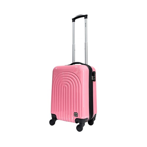 Maleta pequeña tipo trolley rígido, color rosa, AIRPORT.