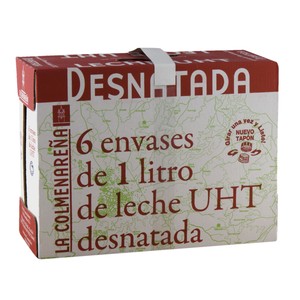 Imagen de LA COLMENAREÑA Leche desnatada 6 x 1l.