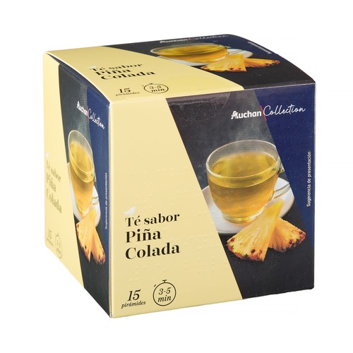 PRODUCTO ALCAMPO Collection Té verde con sabor a piña colada 15 uds. 34,5 g.