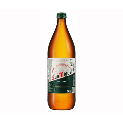 SAN MIGUEL Cerveza botella de 1 l.