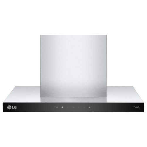 Campana extractora decorativa LG HCEZ2426S Inox, hasta 800m3h, 4 velocidades. A: 60 cm