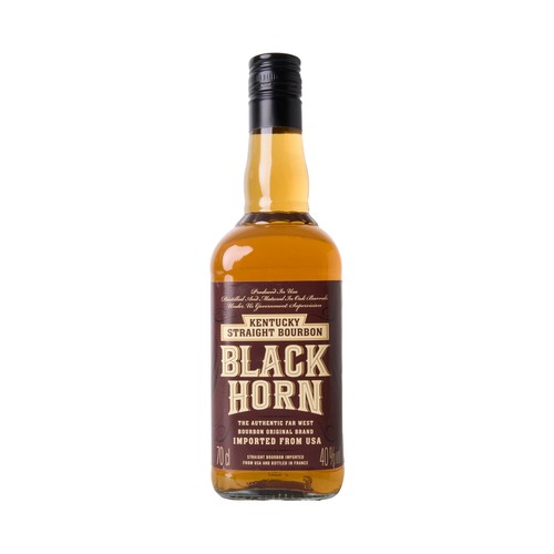 BLACK HORN Kentucky straight boubon botella 70 cl.