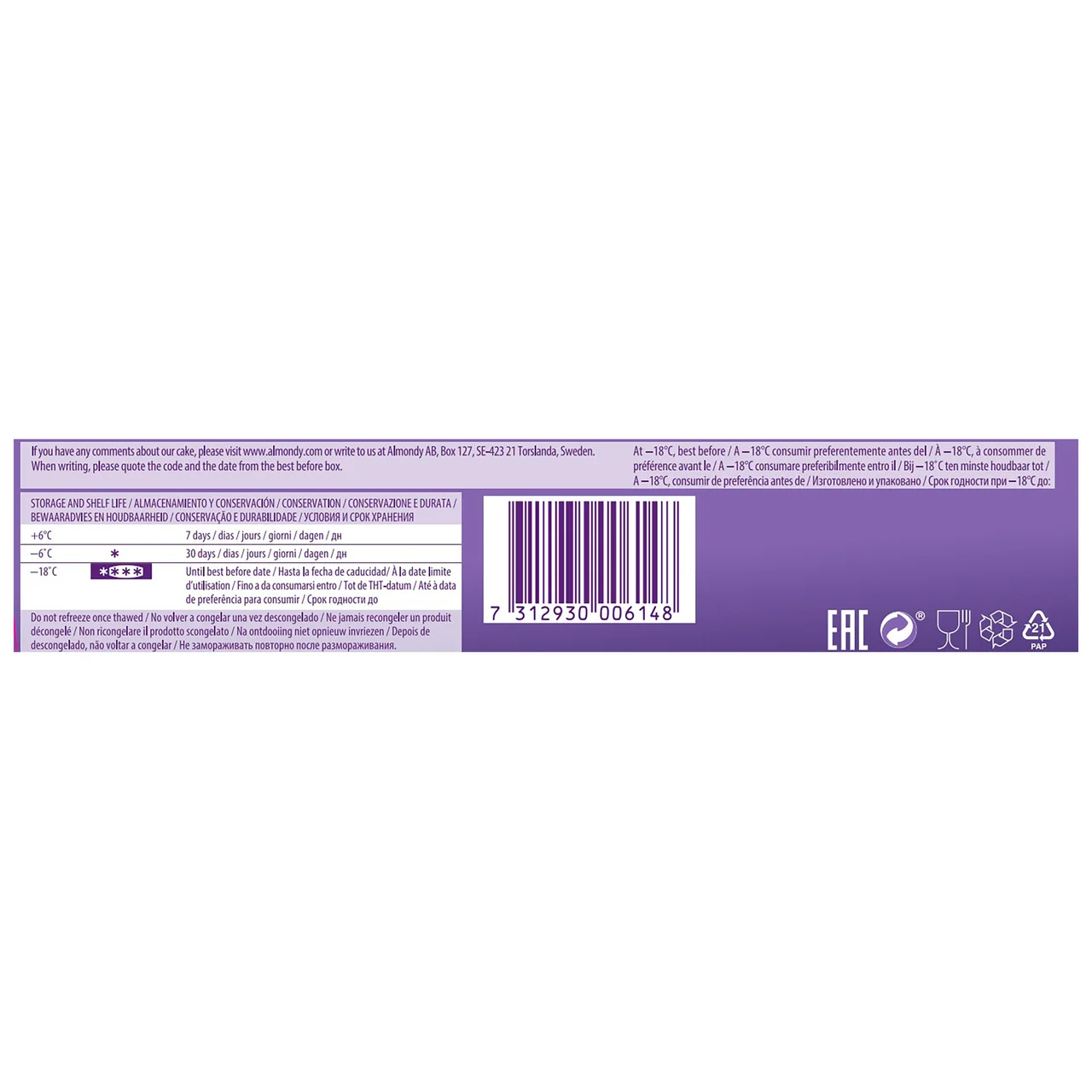 MILKA Tarta de chocolate Milka con avellanas sin gluten MILKA 400 g.