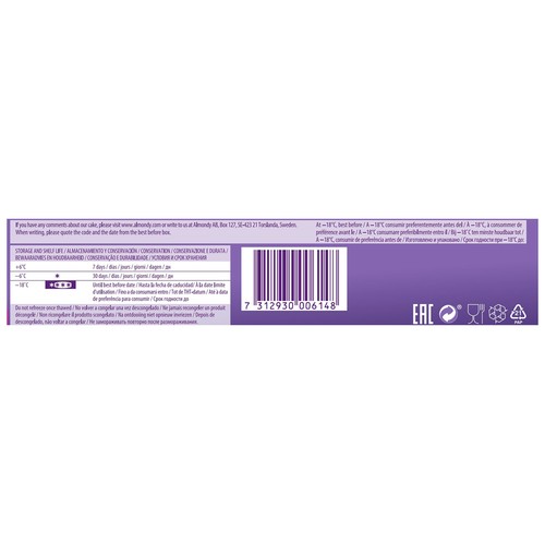 MILKA Tarta de chocolate Milka con avellanas sin gluten MILKA 400 g.