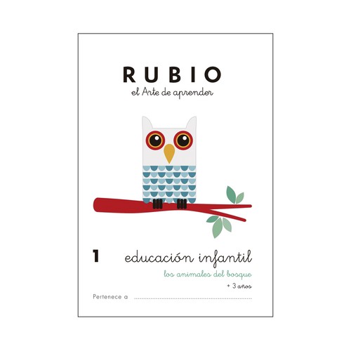 Rubio Educación Infantil 1, Los animales del bosque, 3-5 años. Género: actividades. Editorial Rubio.