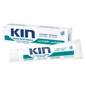 KIN Pasta de dientes con flúor y acción anticaries y antiplaca KIN 125 ml.