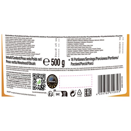 WEIDER Delicius gold whey, Proteínas sabor a banana split 500 g.