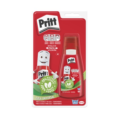 Bote de 100 g de cola universal transparente  sin disolventes PRITT.