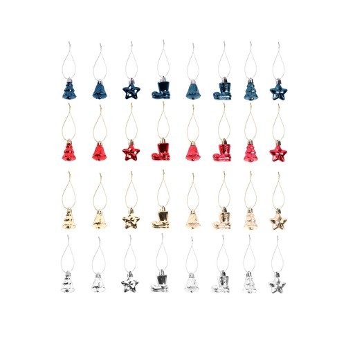 Colgante con forma de Bota/Star/Pino/Campana modelos surtidos para decorar Árbol de Navidad, ACTUEL
