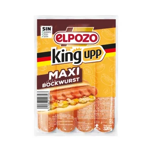 EL POZO Maxi King upp Salchichas cocidas de cerdo y pavo estilo Bockwurst 330 g