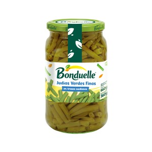 BONDUELLE Judías verdes finas troceadas frasco de 360 g