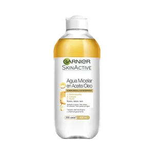 GARNIER Agua micelar en aceite GARNIER Skin active 400 ml.