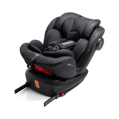 Silla de auto 40-125cm normativa R129-isize BABYAUTO Rodeo i-size, ISOFIX, 360º, color negro.