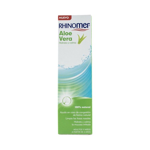 RHINOMER Agua de mar para limpieza nasal fuerza 2 (media) RHINOMER Aloe vera.