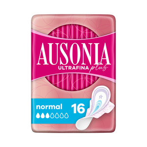 Imagen de AUSONIA Compresas con alas normal AUSONIA Ultrafinas plus 16 uds.
