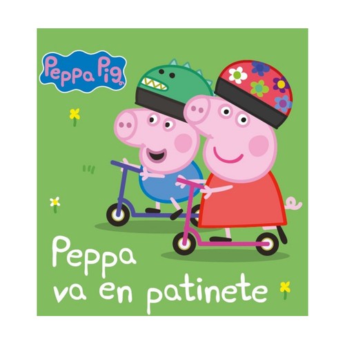 Libro de cartón - Peppa va en patinete, PEPPA PIG. Género: infantil.