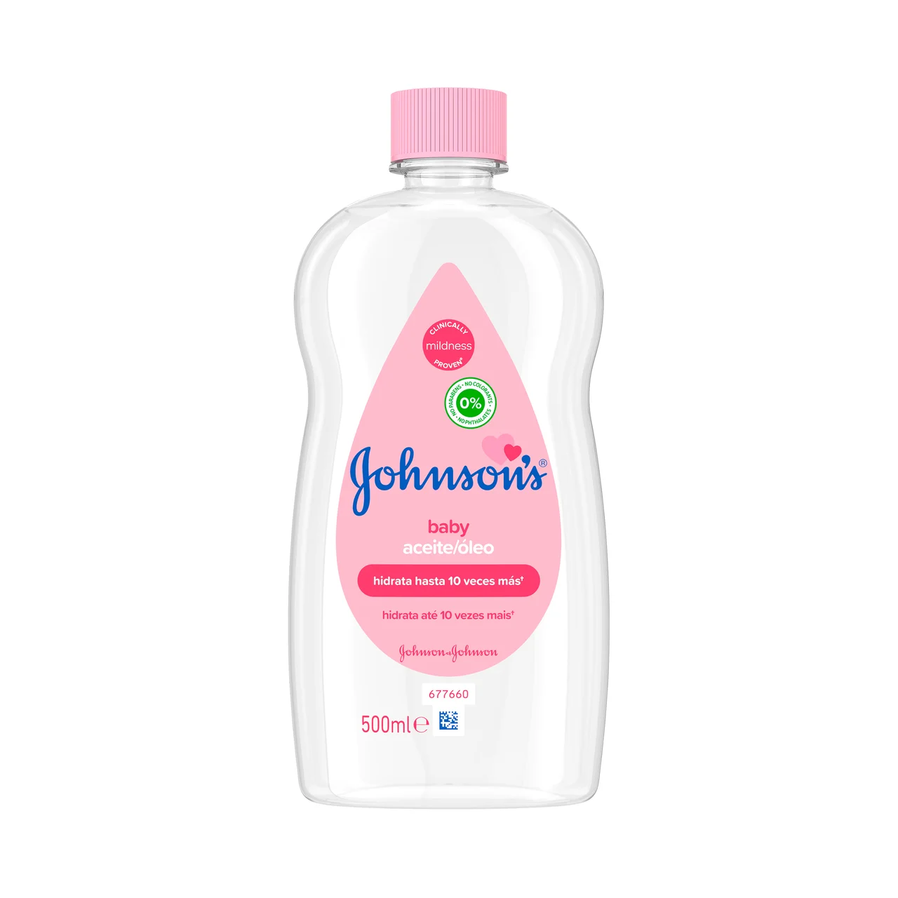 JOHNSON"S Aceite corporal hidratante e hipoalergénico, para toda la familia 500 ml.