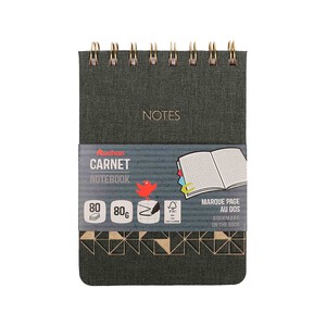 Imagen de Cuad A6 80G 80H Espiral Tapa Tela Cuadricula Papel FSC PRODUCTO ALCAMPO