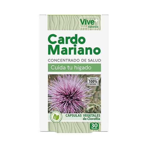 VIVE+ Advance Cápsulas vegetales a base de cardo mariano 30  uds.