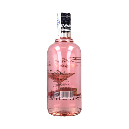 BLUE EYES Ginebra con fresas BLUE EYES botella de 70 cl.