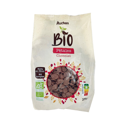 Copos de trigo con chocolate PRODUCTO ALCAMPO 375 g.