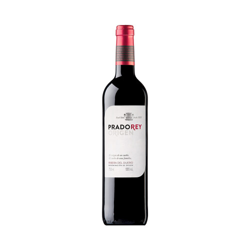 Vino tinto roble con denominación de origen Ribera del Duero PRADOREY Origen botella de 75 cl.