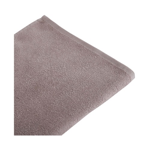 Toalla lisa de baño gris, 300g/m² de densidad, 100x150 cm. ESSENTIAL.