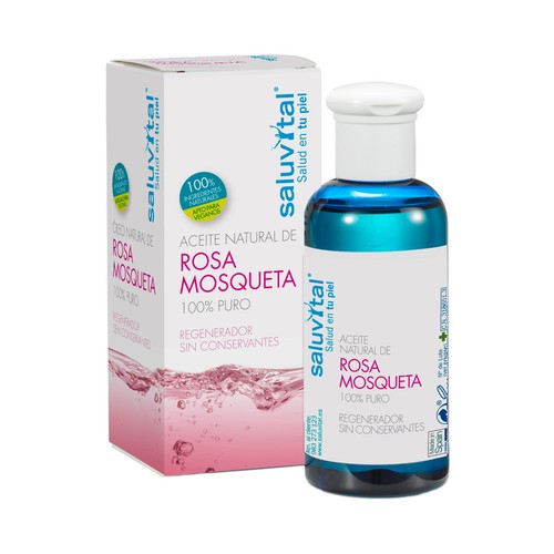 SALUVITAL Aceite de Rosa Mosqueta natural, 100% puro y con acción regeneradora 100 ml.